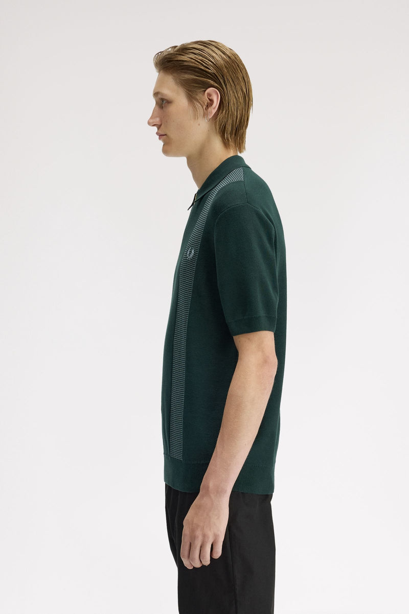 PANEL DETAIL KNITTED SHIRT