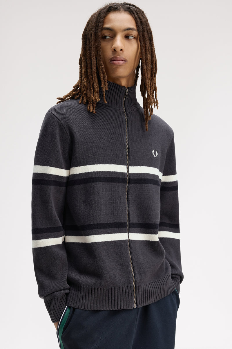 FRED PERRY GRAPHIC CARDIGAN