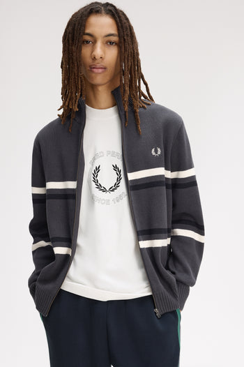 FRED PERRY GRAPHIC CARDIGAN