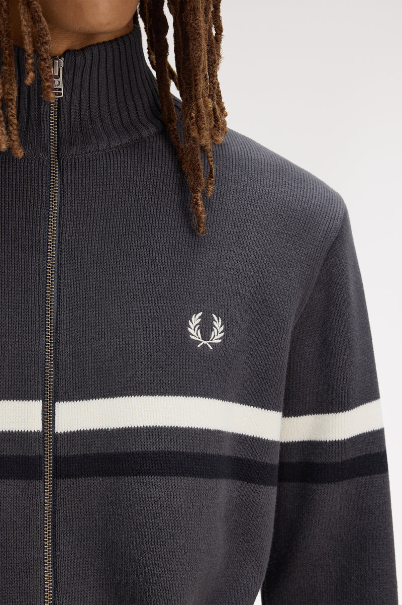 FRED PERRY GRAPHIC CARDIGAN
