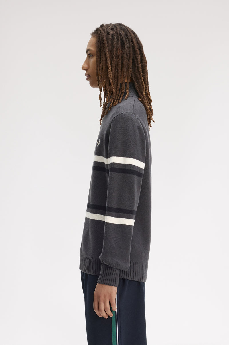 FRED PERRY GRAPHIC CARDIGAN