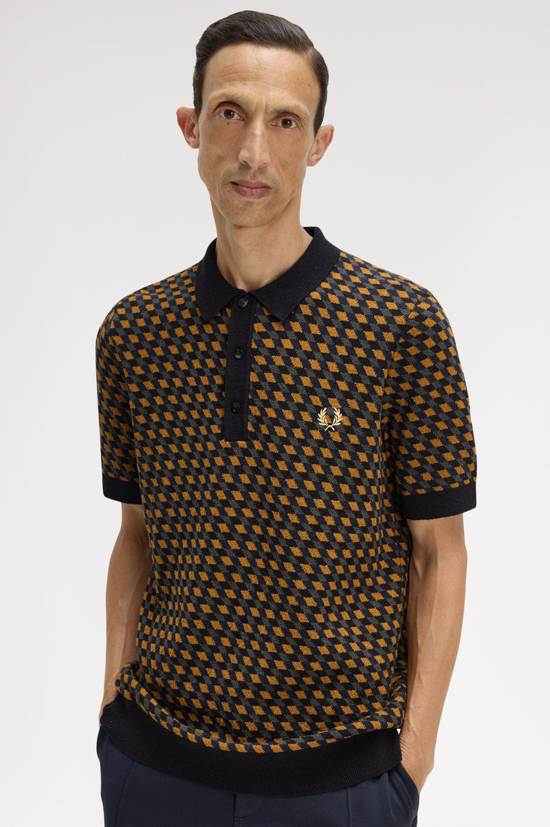 GEOMETRIC KNITTED SHIRT