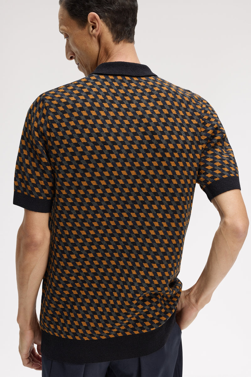 GEOMETRIC KNITTED SHIRT