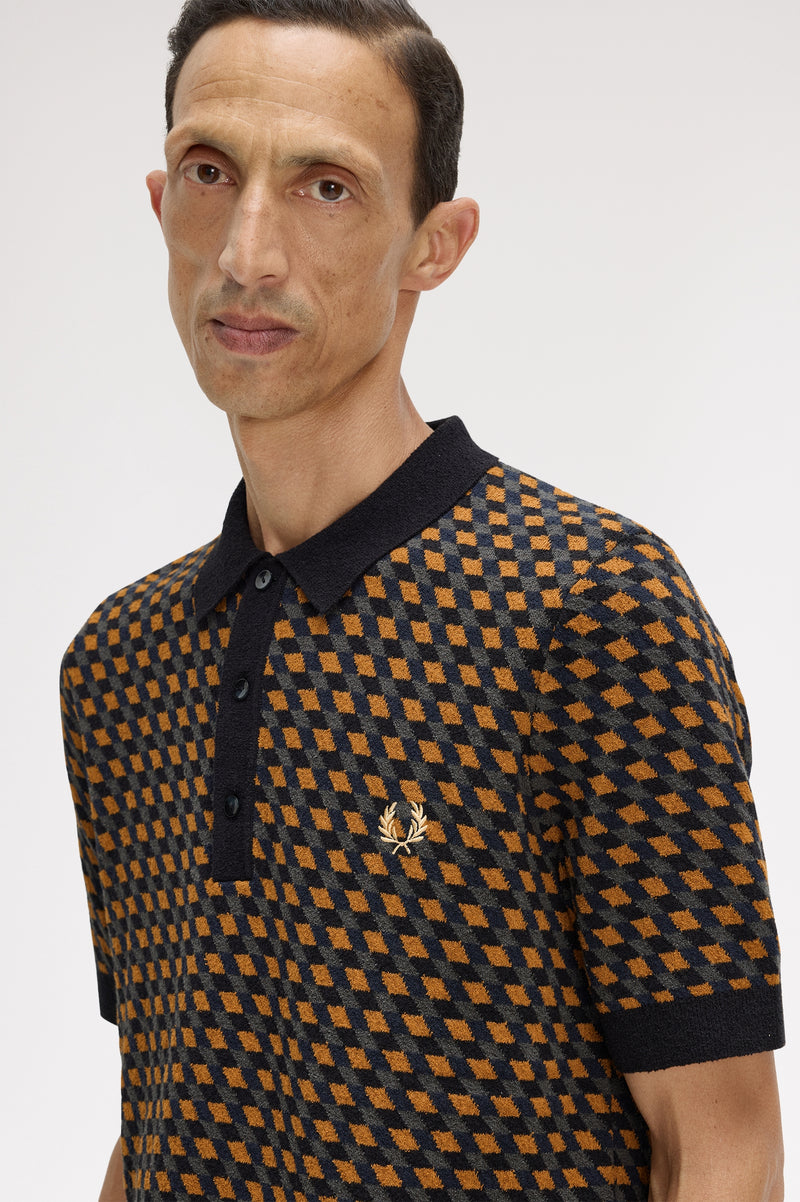 GEOMETRIC KNITTED SHIRT