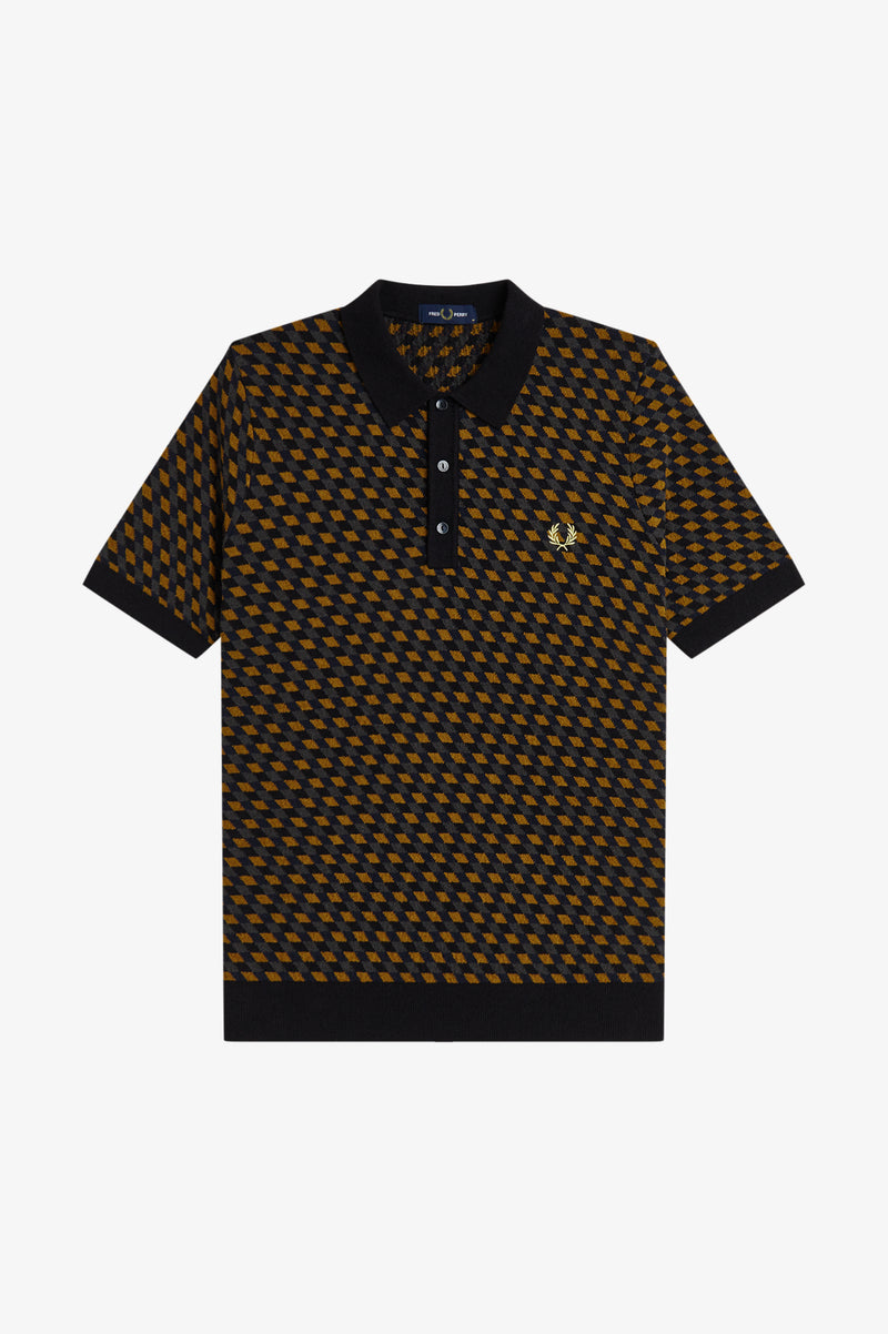 GEOMETRIC KNITTED SHIRT