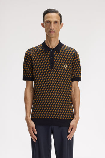 GEOMETRIC KNITTED SHIRT