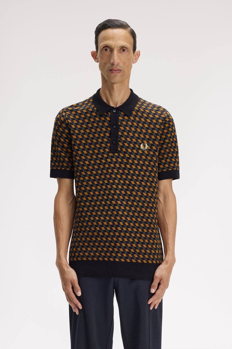 GEOMETRIC KNITTED SHIRT