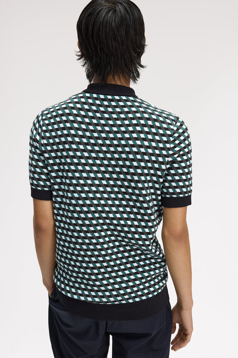 GEOMETRIC KNITTED SHIRT