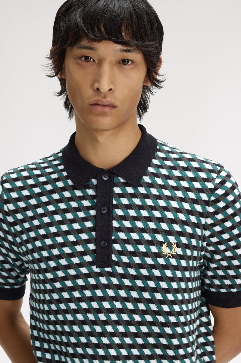 GEOMETRIC KNITTED SHIRT