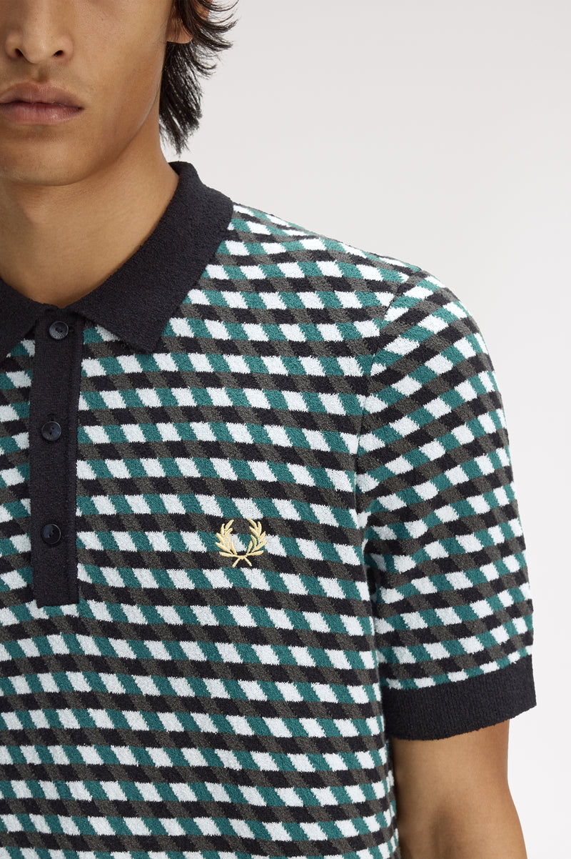 GEOMETRIC KNITTED SHIRT
