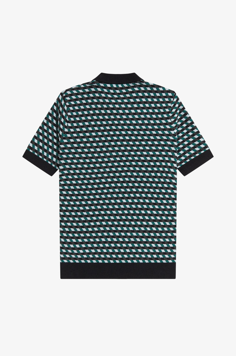 GEOMETRIC KNITTED SHIRT