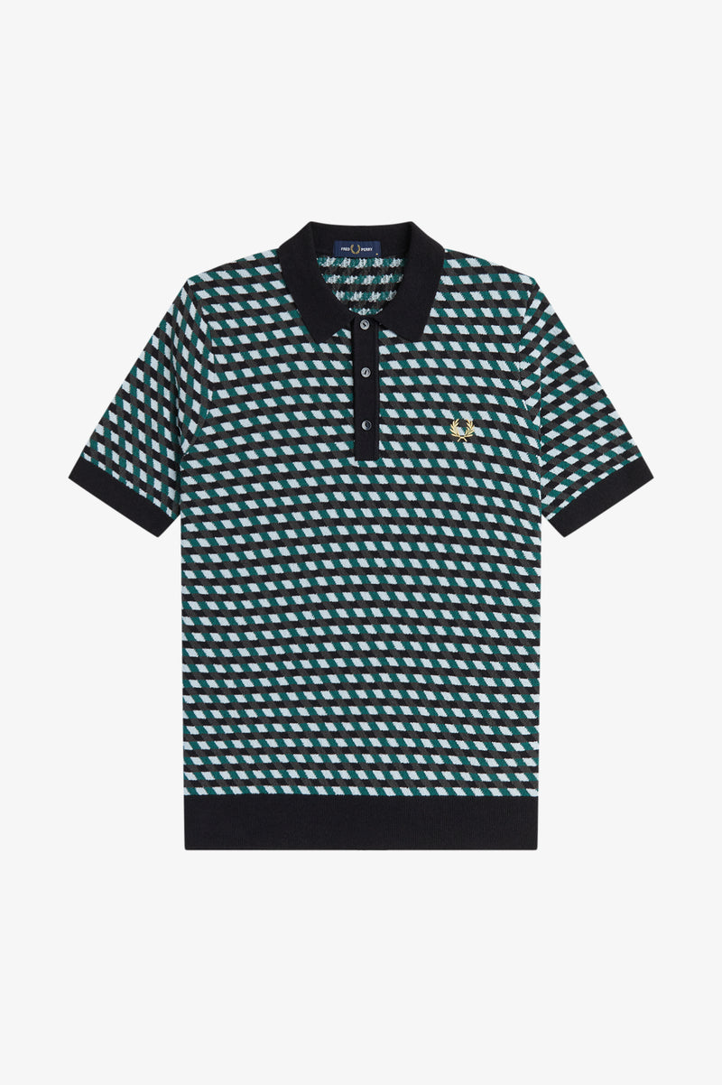 GEOMETRIC KNITTED SHIRT