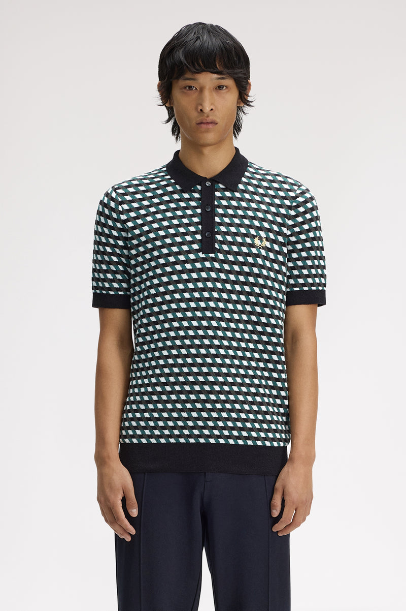 GEOMETRIC KNITTED SHIRT