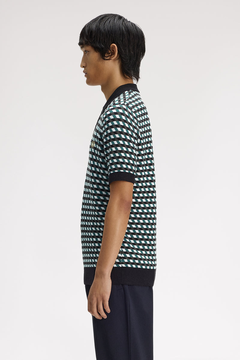 GEOMETRIC KNITTED SHIRT