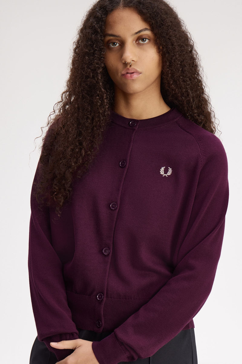 CREW NECK CARDIGAN