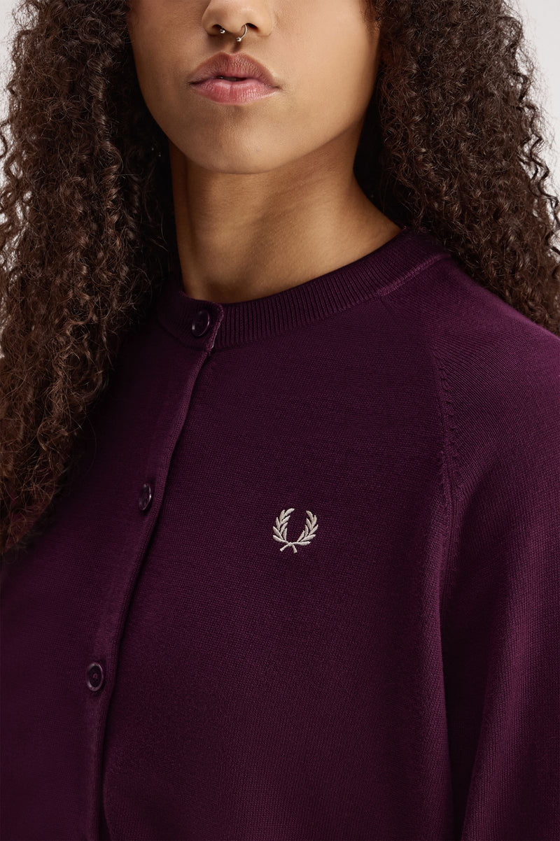 CREW NECK CARDIGAN