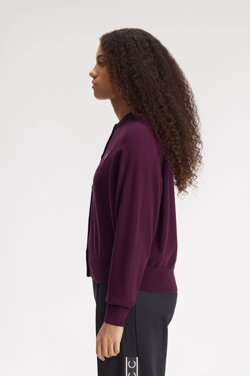 CREW NECK CARDIGAN