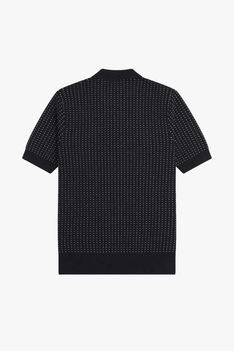 BOUCLE DOT KNITTED SHIRT