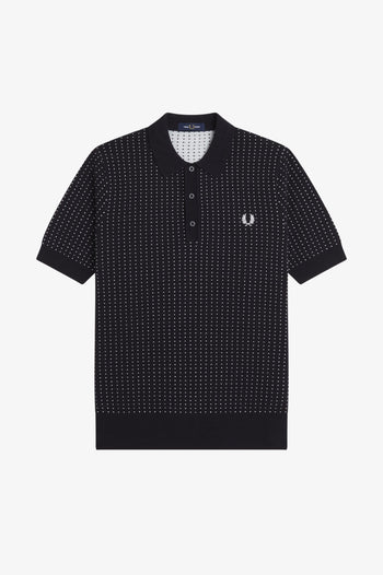 BOUCLE DOT KNITTED SHIRT