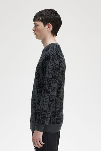FRED PERRY BLOCK GRAHPIC JUMPER