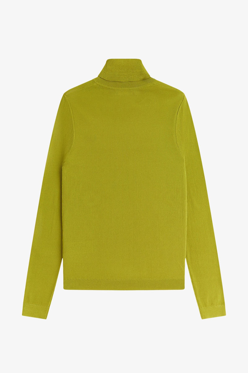 RIB KNIT ROLL NECK TOP