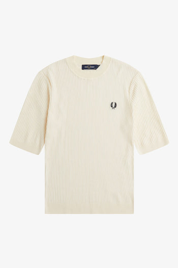 SHEER KNIT HIGH NECK TOP