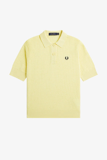 TEXTURED KNIT POLO SHIRT
