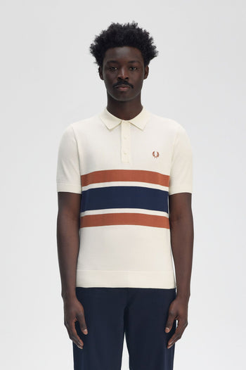 PANELLED KNITTED SHIRT