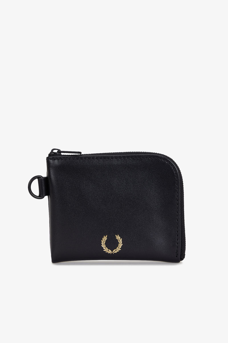 SMOOTH LEATHER ZIP AROUND WALL