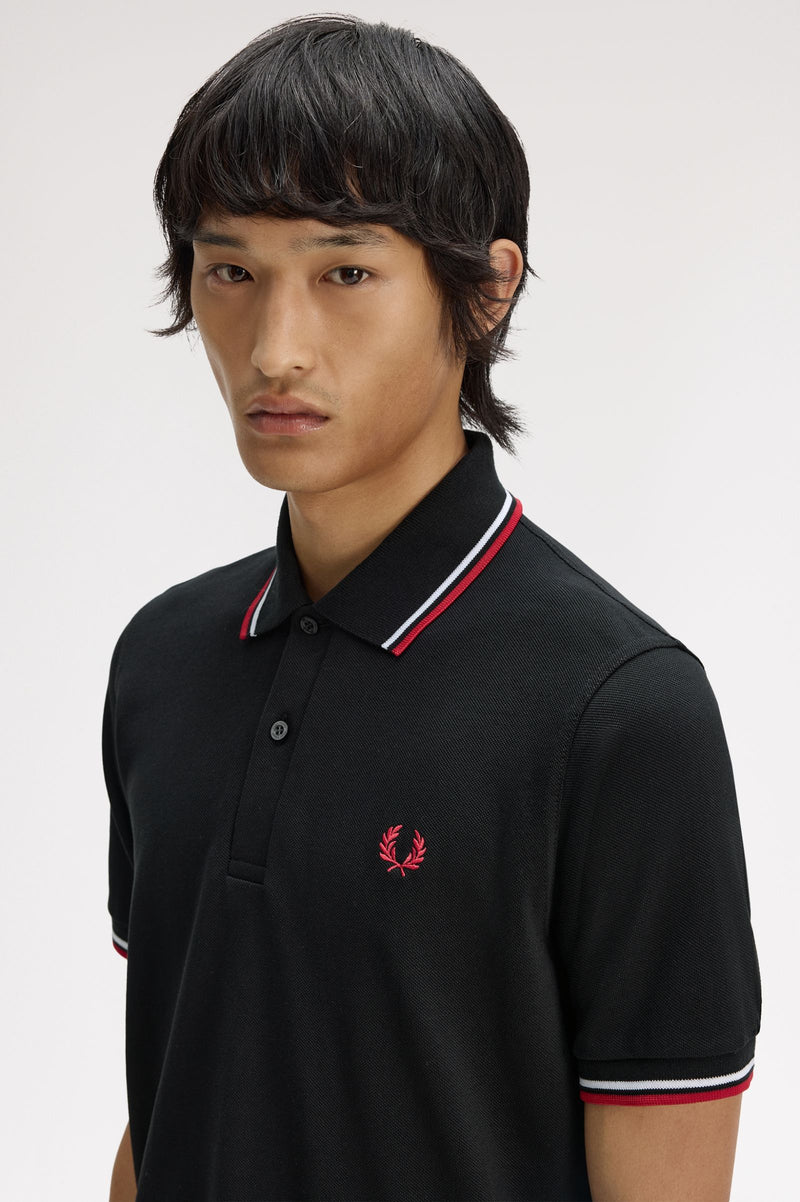 TWIN TIPPED FRED PERRY SHIRT