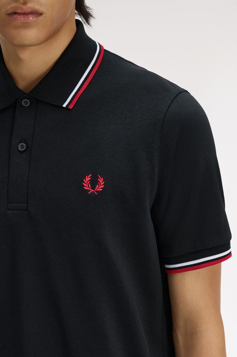 TWIN TIPPED FRED PERRY SHIRT