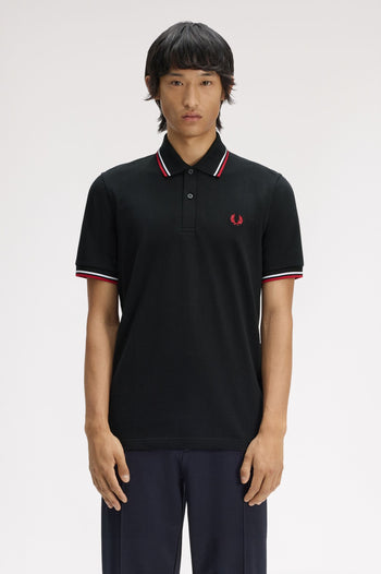 TWIN TIPPED FRED PERRY SHIRT