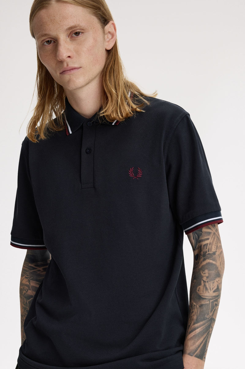 TWIN TIPPED FRED PERRY SHIRT