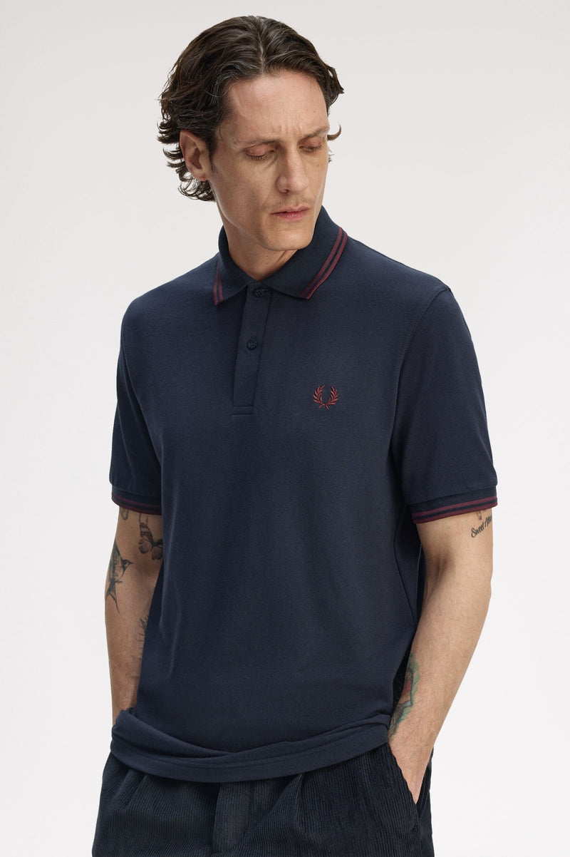 TWIN TIPPED FRED PERRY SHIRT