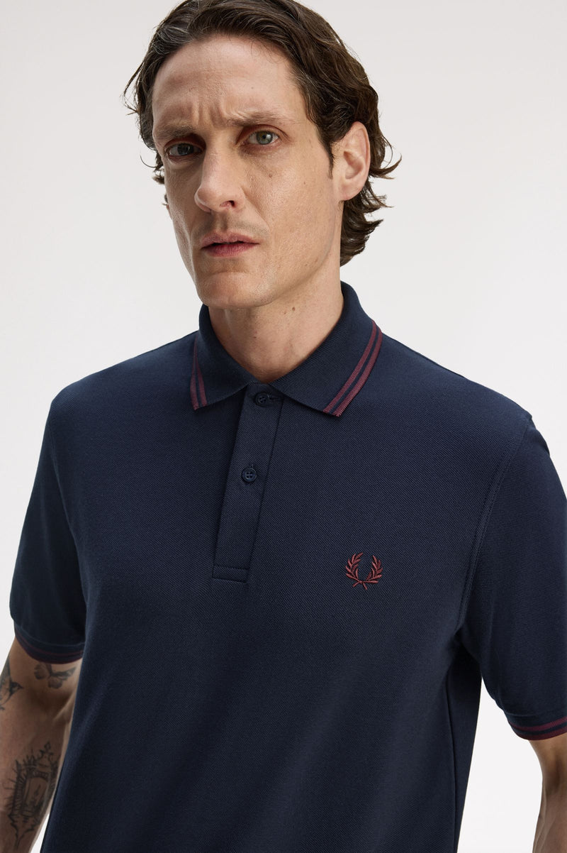 TWIN TIPPED FRED PERRY SHIRT
