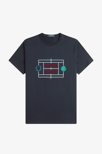 TENNIS COURT GRAPHIC T-SHIRT