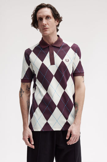 ARGYLE PRINT POLO SHIRT
