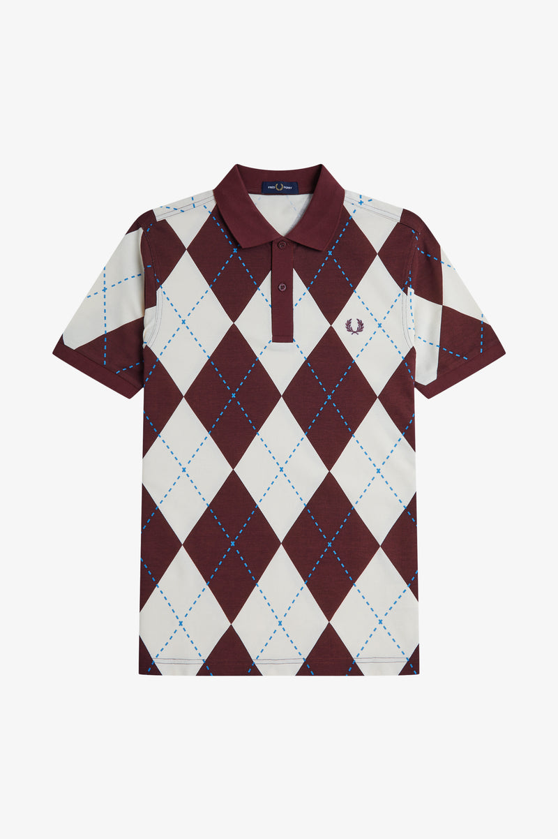 ARGYLE PRINT POLO SHIRT