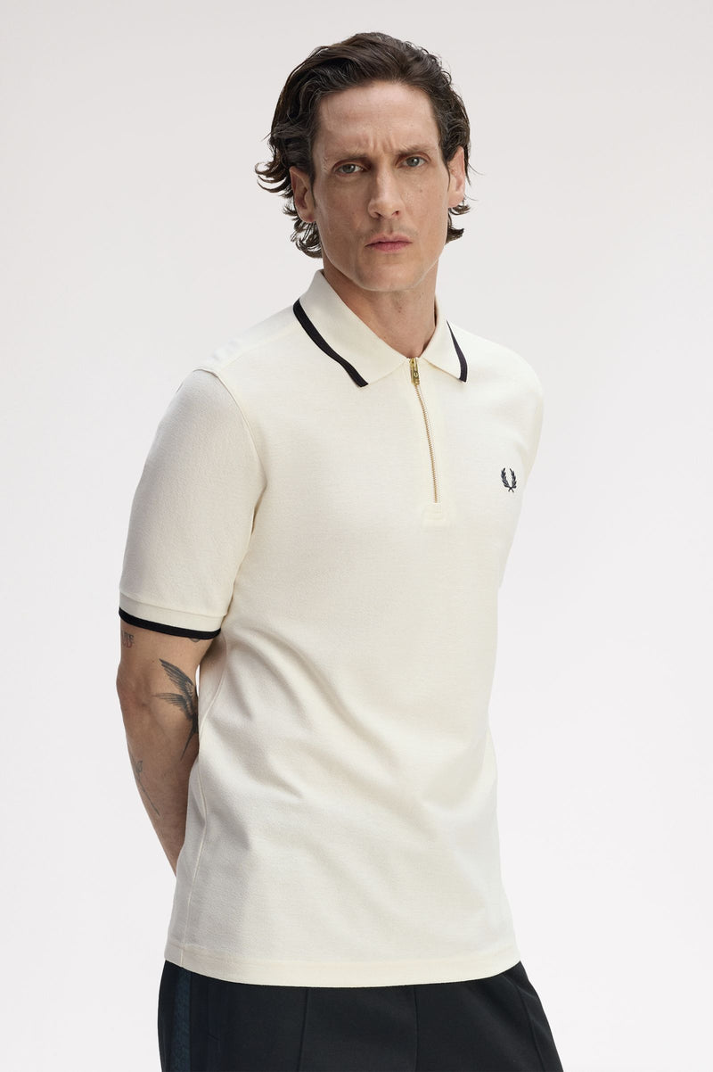CREPE PIQUE POLO SHIRT
