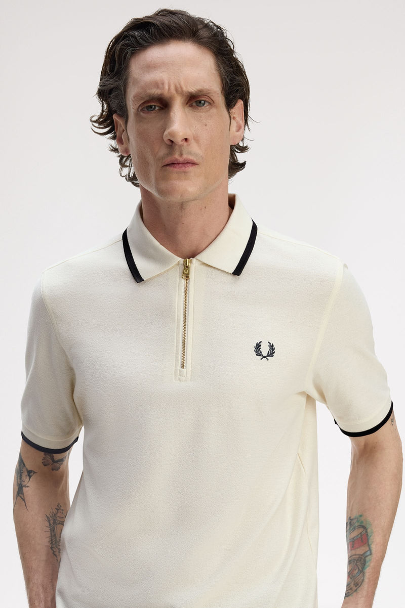 CREPE PIQUE POLO SHIRT