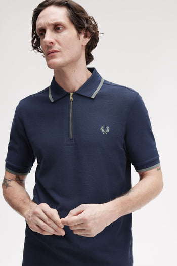 CREPE PIQUE POLO SHIRT