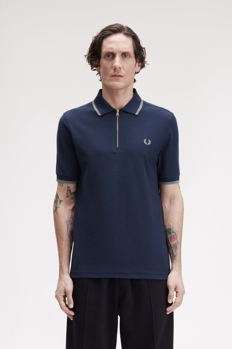CREPE PIQUE POLO SHIRT