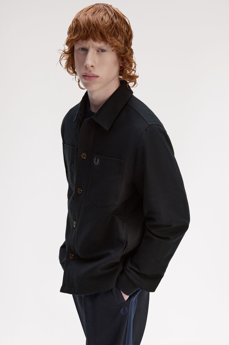 BRUSHED TWILL OVERSHIRT