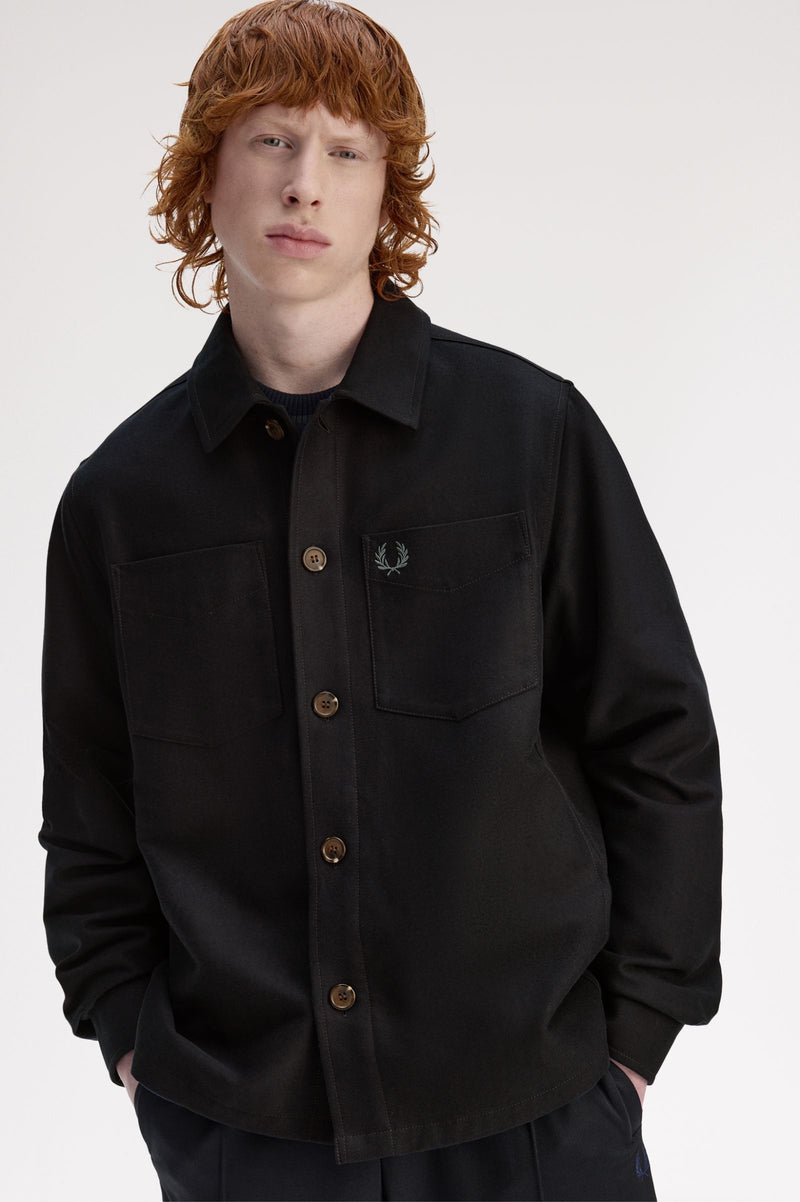 BRUSHED TWILL OVERSHIRT