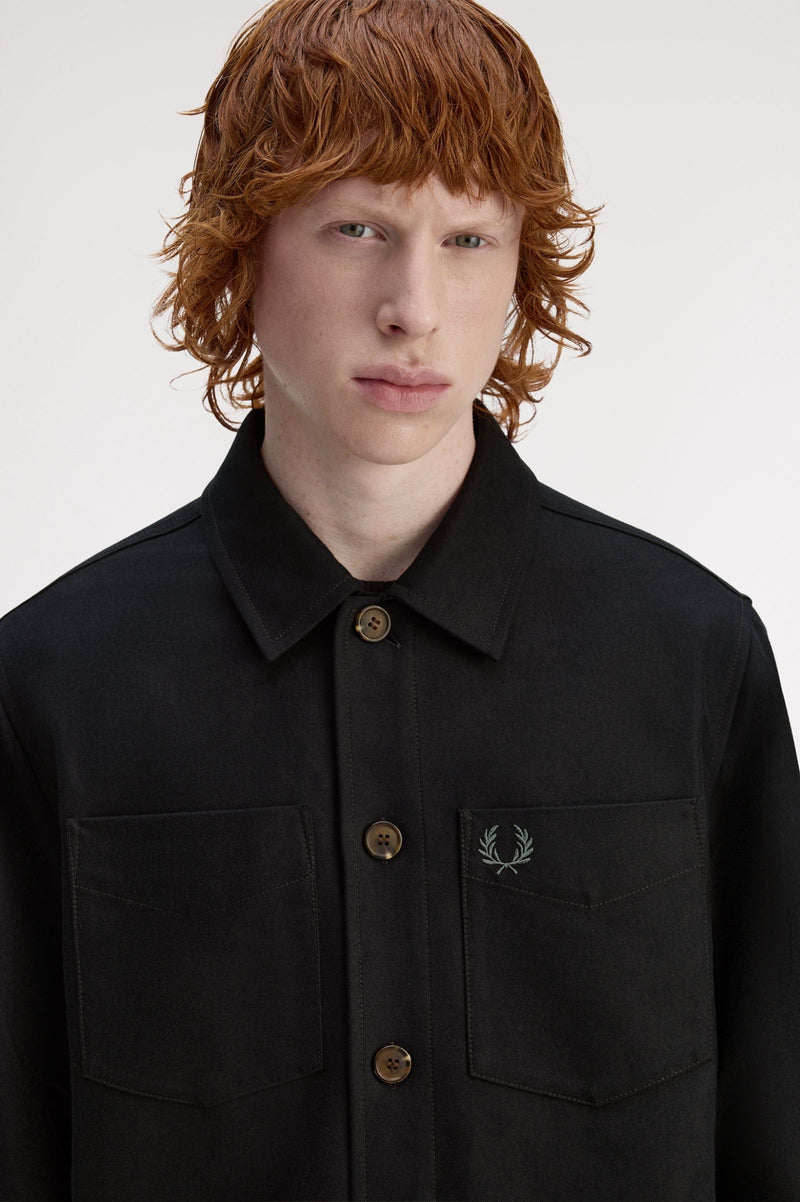 BRUSHED TWILL OVERSHIRT