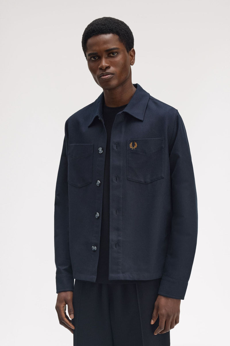 BRUSHED TWILL OVERSHIRT