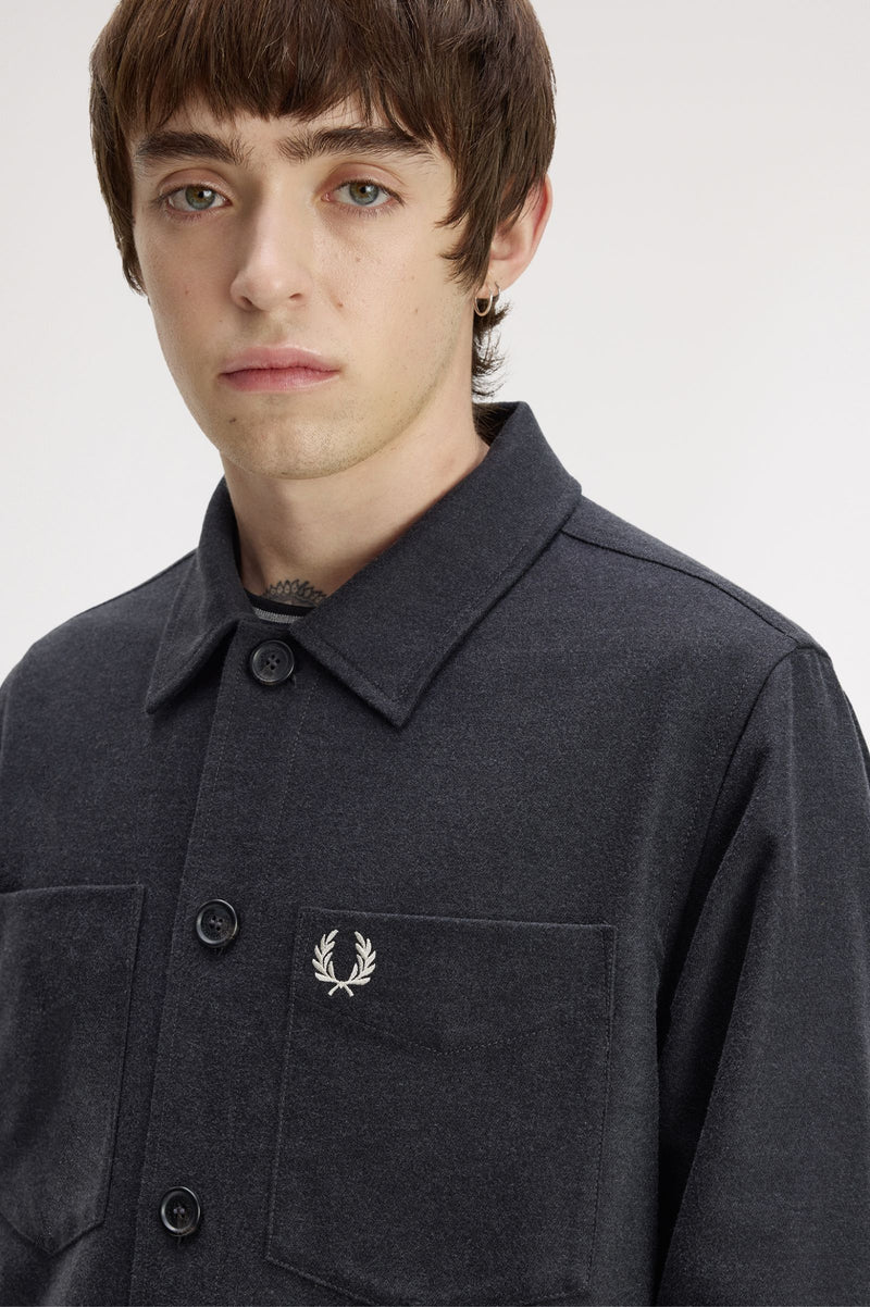 BRUSHED TWILL OVERSHIRT