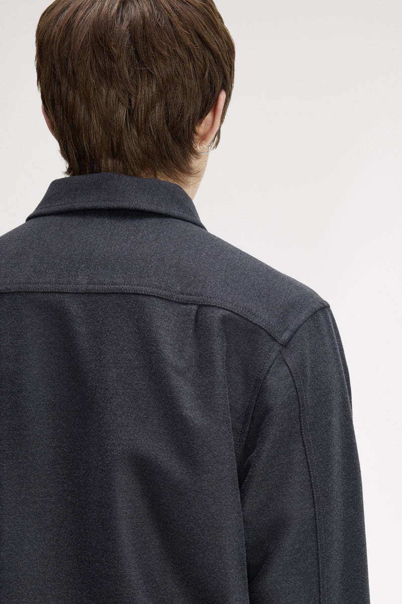BRUSHED TWILL OVERSHIRT