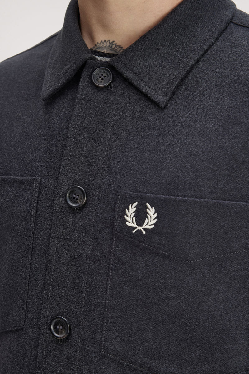 BRUSHED TWILL OVERSHIRT