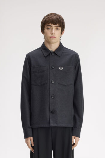 BRUSHED TWILL OVERSHIRT